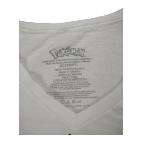 Pokémon Pokeball Character Sz XL (15/17) Graphic V-Neck T-shirt Short Sleeve - Picture 3 of 14